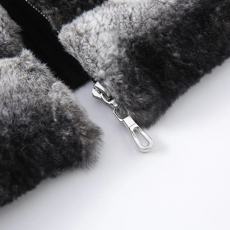 Frost Knit Coat, black pearl