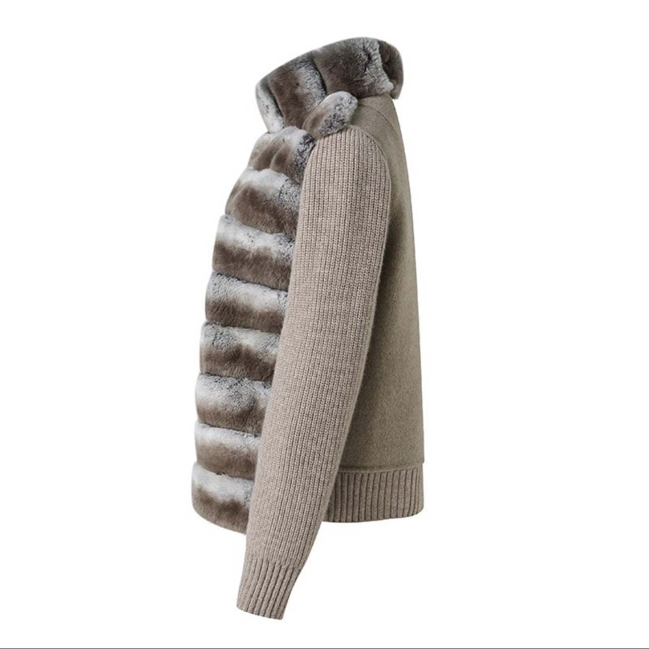 Frost Knit Coat, oatmeal hue